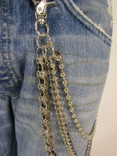 25" 3-Strand Motorcycle & Ball Wallet Chain
